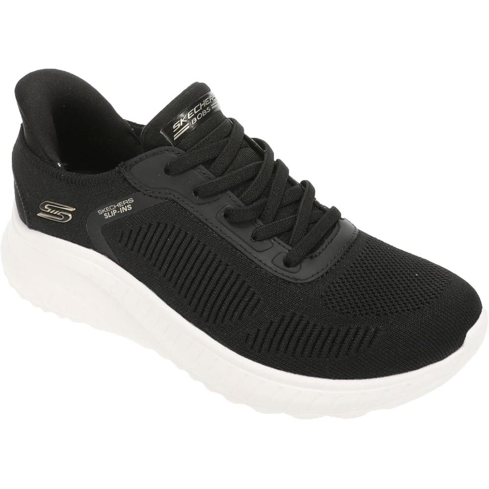 imageSkechers Womens Hands Free Slipins Bobs Squad ChaosCurrent MuseBlackWhite