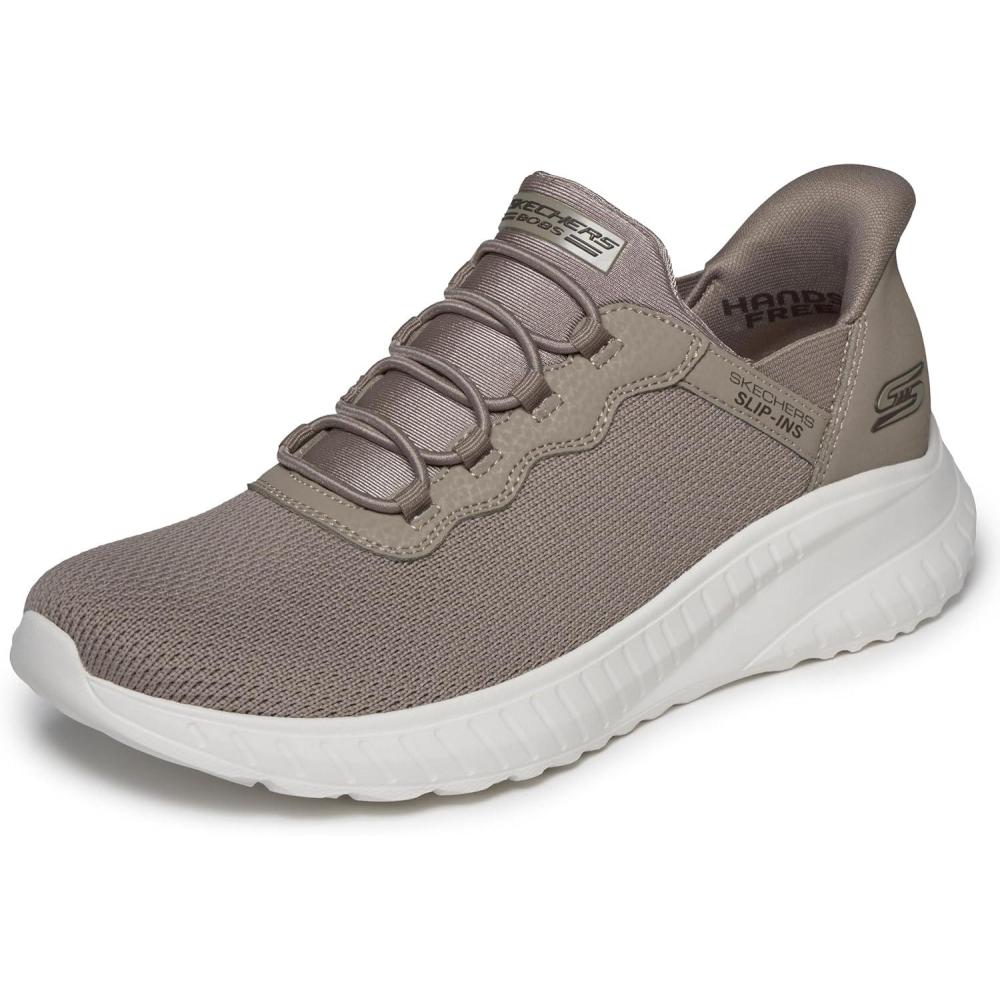 imageSkechers Womens Hands Free Slipins Bobs Squad ChaosDaily Inspiration SneakerTaupe