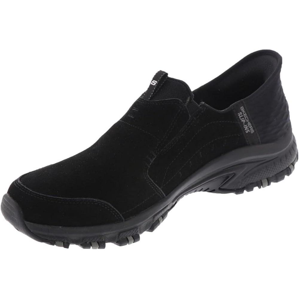 imageSkechers Womens Hillcrest Sunapee Hands Free SlipinsBlack Suede Lycra Trim