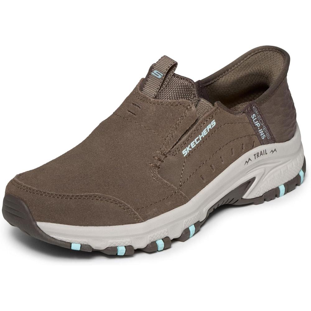imageSkechers Womens Hillcrest Sunapee Hands Free SlipinsDarkTaupe