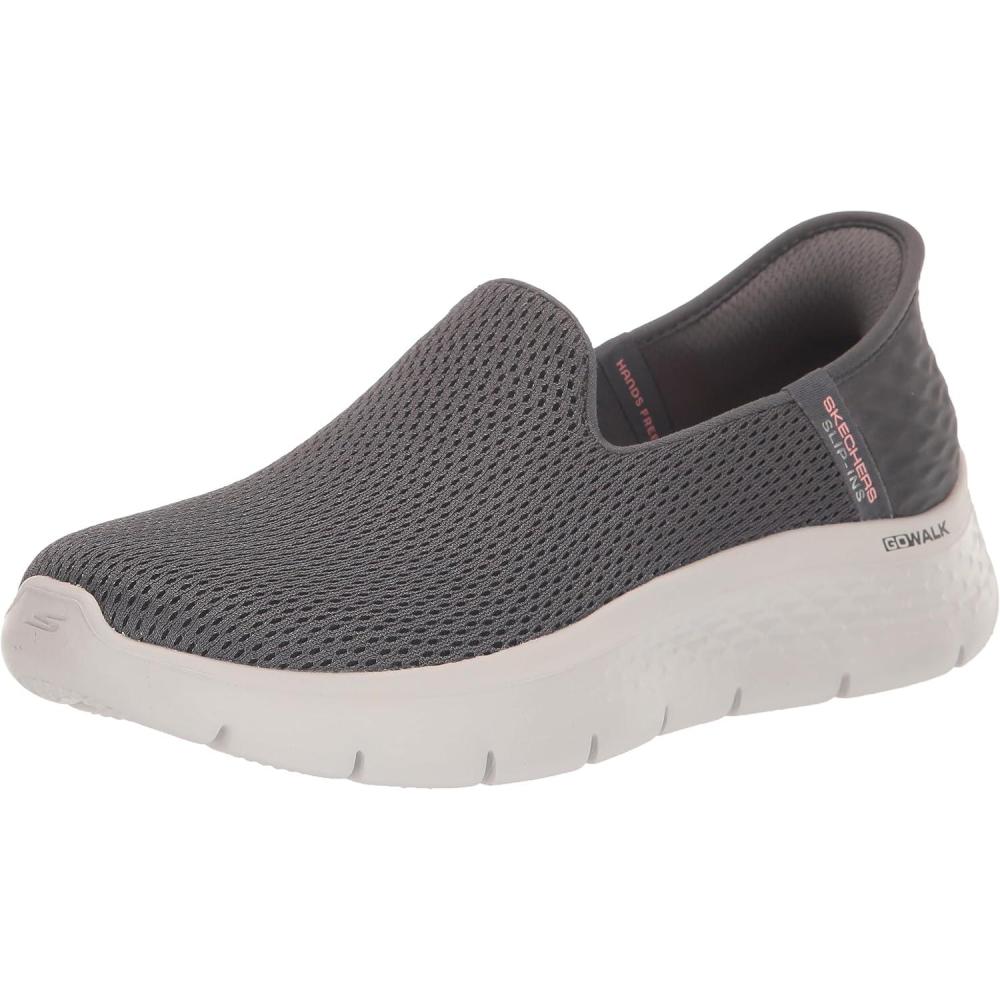 imageSkechers Womens Womens Hands Free Slipins Go Walk FlexrelishSneakerCharcoal