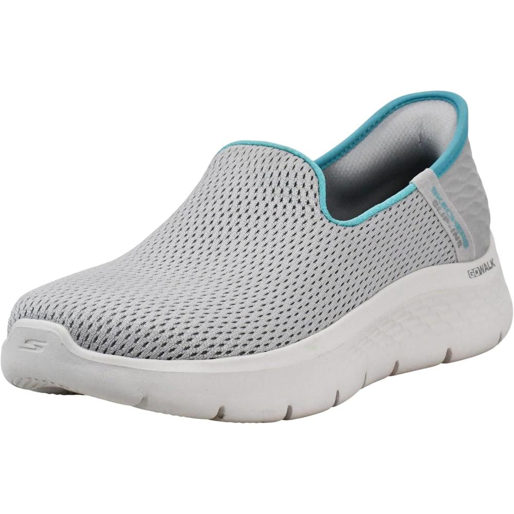imageSkechers Womens Womens Hands Free Slipins Go Walk FlexrelishSneakerGreyLight Blue