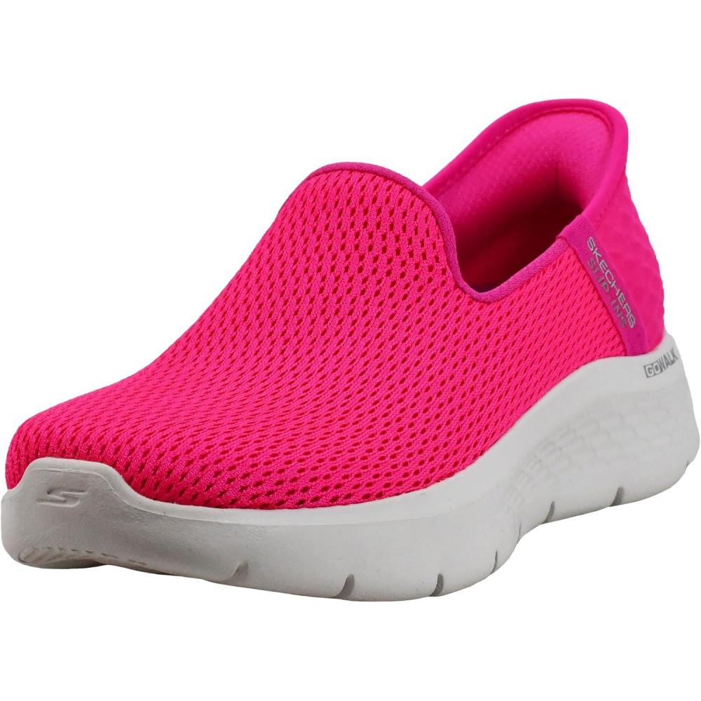 imageSkechers Womens Womens Hands Free Slipins Go Walk FlexrelishSneakerHot Pink