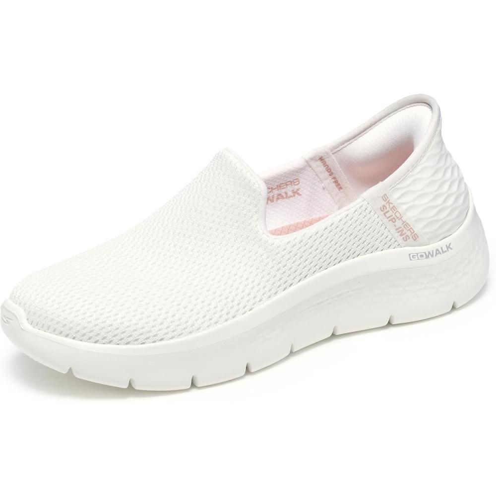 imageSkechers Womens Womens Hands Free Slipins Go Walk FlexrelishSneakerOffwhite