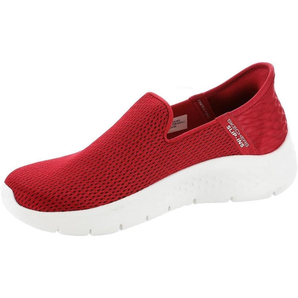 imageSkechers Womens Womens Hands Free Slipins Go Walk FlexrelishSneakerRedwhite