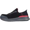 Skechers Mens Hands Free Slip-ins Tilido Fletchit Comp Toe(Black/Red)