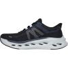 Skechers Mens Max Cushioning Glide Step Aberdeen Hands Free Slip-ins(Black/Grey)