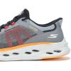 Skechers Mens Max Cushioning Glide Step Aberdeen Hands Free Slip-ins(Gray/Multi)