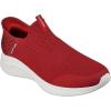 Skechers Men’s Ultra Flex 3.0 Smooth Step Hands Free Slip-ins(Burgundy Knit Trim)