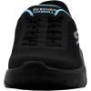 Skechers Womens Go Walk Flex Hands Free Slip-ins-Grand Entry Sneaker(Black/Aqua)