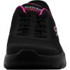 Skechers Womens Go Walk Flex Hands Free Slip-ins-Grand Entry Sneaker(Black/Hot Pink)