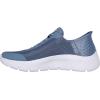 Skechers Womens Go Walk Flex Hands Free Slip-ins-Grand Entry Sneaker(Blue)