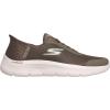 Skechers Womens Go Walk Flex Hands Free Slip-ins-Grand Entry Sneaker(Brown)