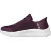 Skechers Womens Go Walk Flex Hands Free Slip-ins-Grand Entry Sneaker(Burgundy)