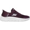 Skechers Womens Go Walk Flex Hands Free Slip-ins-Grand Entry Sneaker(Burgundy)
