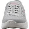 Skechers Womens Go Walk Flex Hands Free Slip-ins-Grand Entry Sneaker(Grey/Pink)