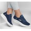 Skechers Womens Go Walk Flex Hands Free Slip-ins-Grand Entry Sneaker(Navy/White)
