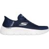 Skechers Womens Go Walk Flex Hands Free Slip-ins-Grand Entry Sneaker(Navy/White)