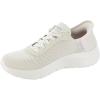 Skechers Womens Go Walk Flex Hands Free Slip-ins-Grand Entry Sneaker(Off-white)
