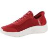 Skechers Womens Go Walk Flex Hands Free Slip-ins-Grand Entry Sneaker(Red)