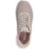 Skechers Womens Go Walk Flex Hands Free Slip-ins-Grand Entry Sneaker(Taupe)
