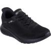 Skechers Womens Hands Free Slip-ins Bobs Squad Chaos-Current Muse(Black/Black)