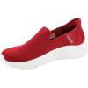 Skechers Womens Women’s Hands Free Slip-ins Go Walk Flex-relishSneaker(Red-white)