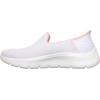 Skechers Womens Women’s Hands Free Slip-ins Go Walk Flex-relishSneaker(White/Pink)