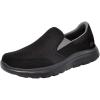 Skechers Men’s Flex Advantage Slip Resistant Sr Mcallen Slip on(Black/Charcoal)