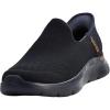 Skechers Mens Gowalk Flex Hands Free Slip-ins Athletic Slip-on Casual Walking ShoesSneaker(Navy/Orange)