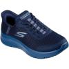 Skechers Womens Go Walk Flex Hands Free Slip-ins-Grand Entry Sneaker(Navy)