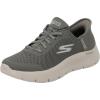 Skechers Womens Go Walk Flex Hands Free Slip-ins-Grand Entry Sneaker(Olive)