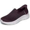 Skechers Womens Women’s Hands Free Slip-ins Go Walk Flex-relishSneaker(Burgundy)