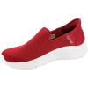 Skechers Womens Women’s Hands Free Slip-ins Go Walk Flex-relishSneaker(Red-white)