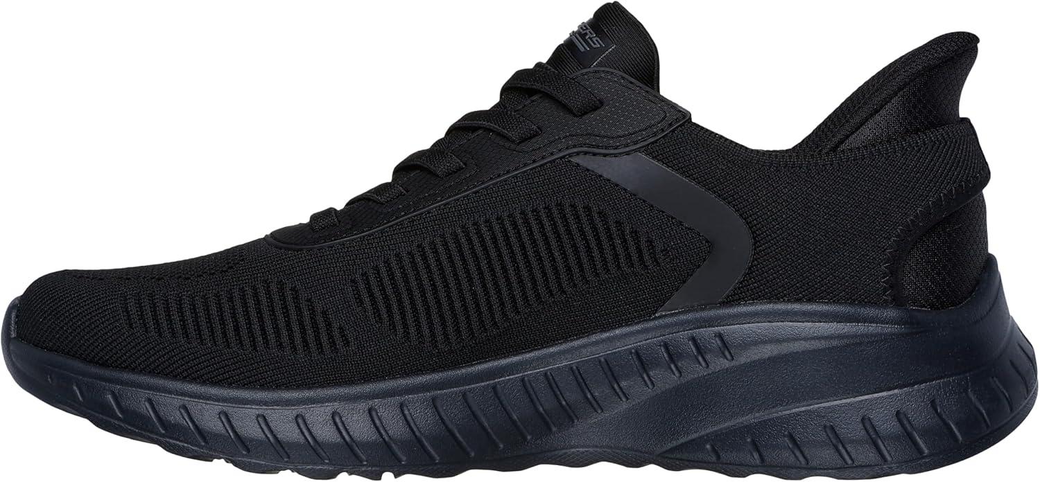 imageSkechers Mens Hands Free Slipins Squad Chaos Solid StepBlackBlack