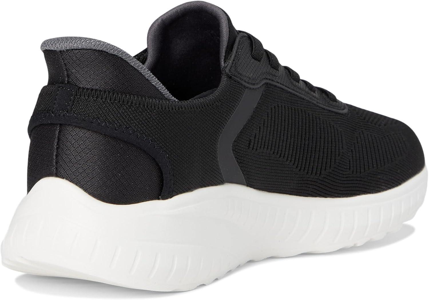 imageSkechers Mens Hands Free Slipins Squad Chaos Solid StepBlackWhite