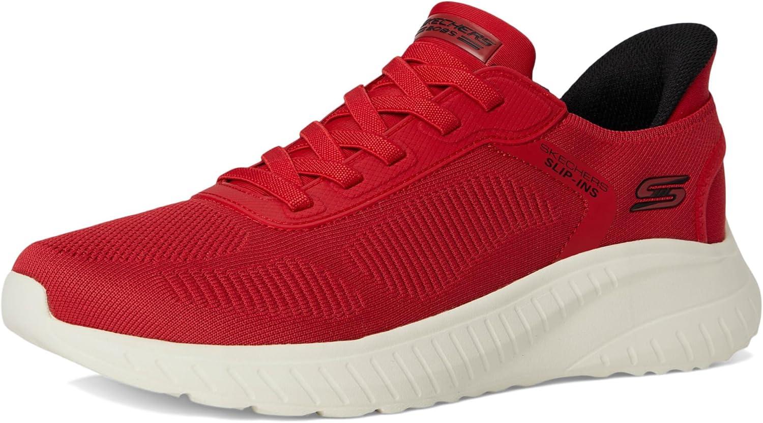 imageSkechers Mens Hands Free Slipins Squad Chaos Solid StepRed