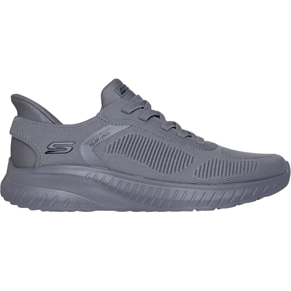 imageSkechers Mens Hands Free Slipins Squad Chaos  Solid StepGrey