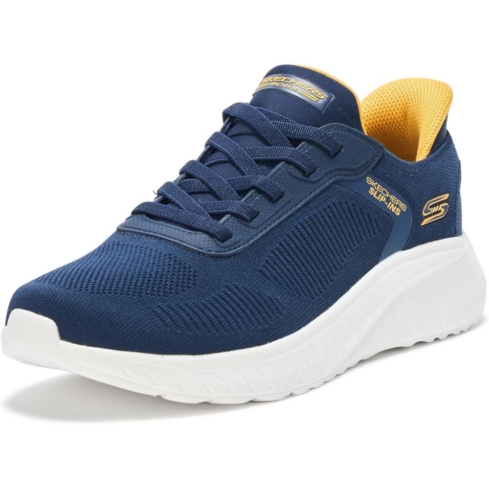 imageSkechers Mens Hands Free Slipins Squad Chaos  Solid StepNavy