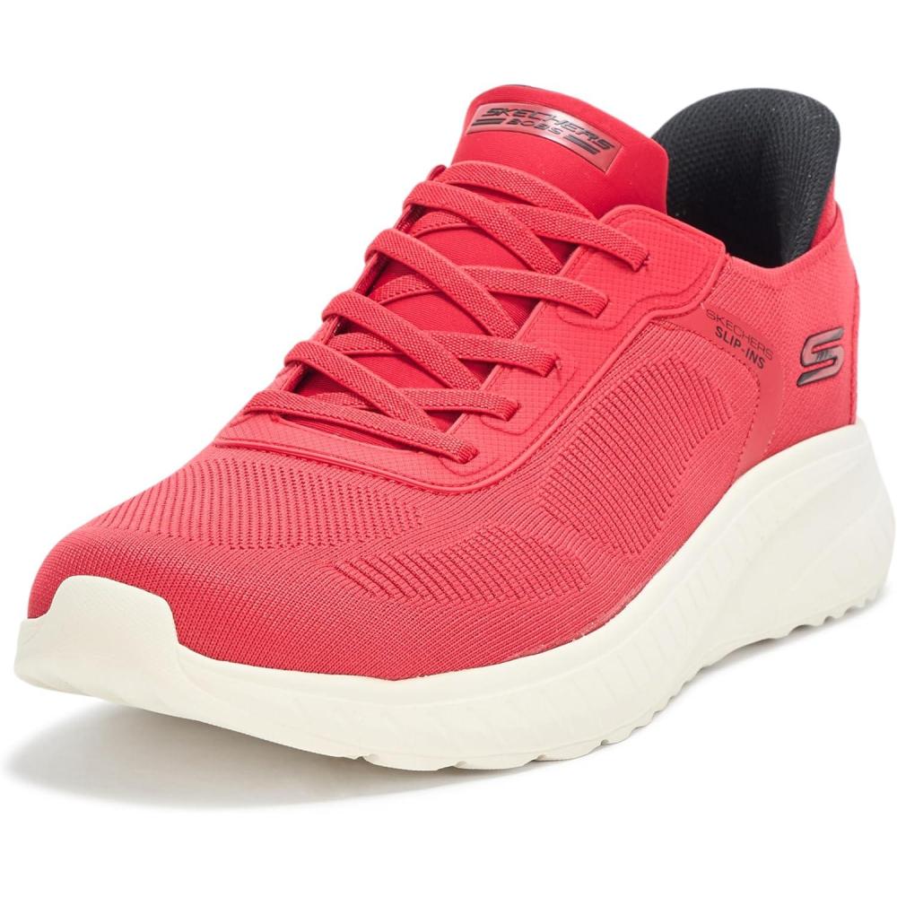 imageSkechers Mens Hands Free Slipins Squad Chaos Solid StepRed
