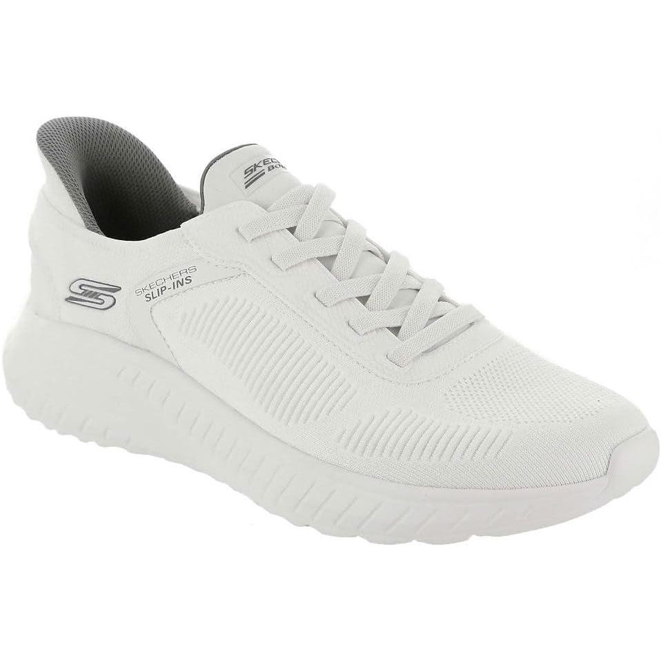 imageSkechers Mens Hands Free Slipins Squad Chaos  Solid StepWhite
