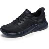Skechers Mens Hands Free Slip-ins Squad Chaos – Solid Step(Black/Black)
