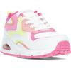 Skechers Girls’ Uno Gen1 – Color Surge(White/Multi)