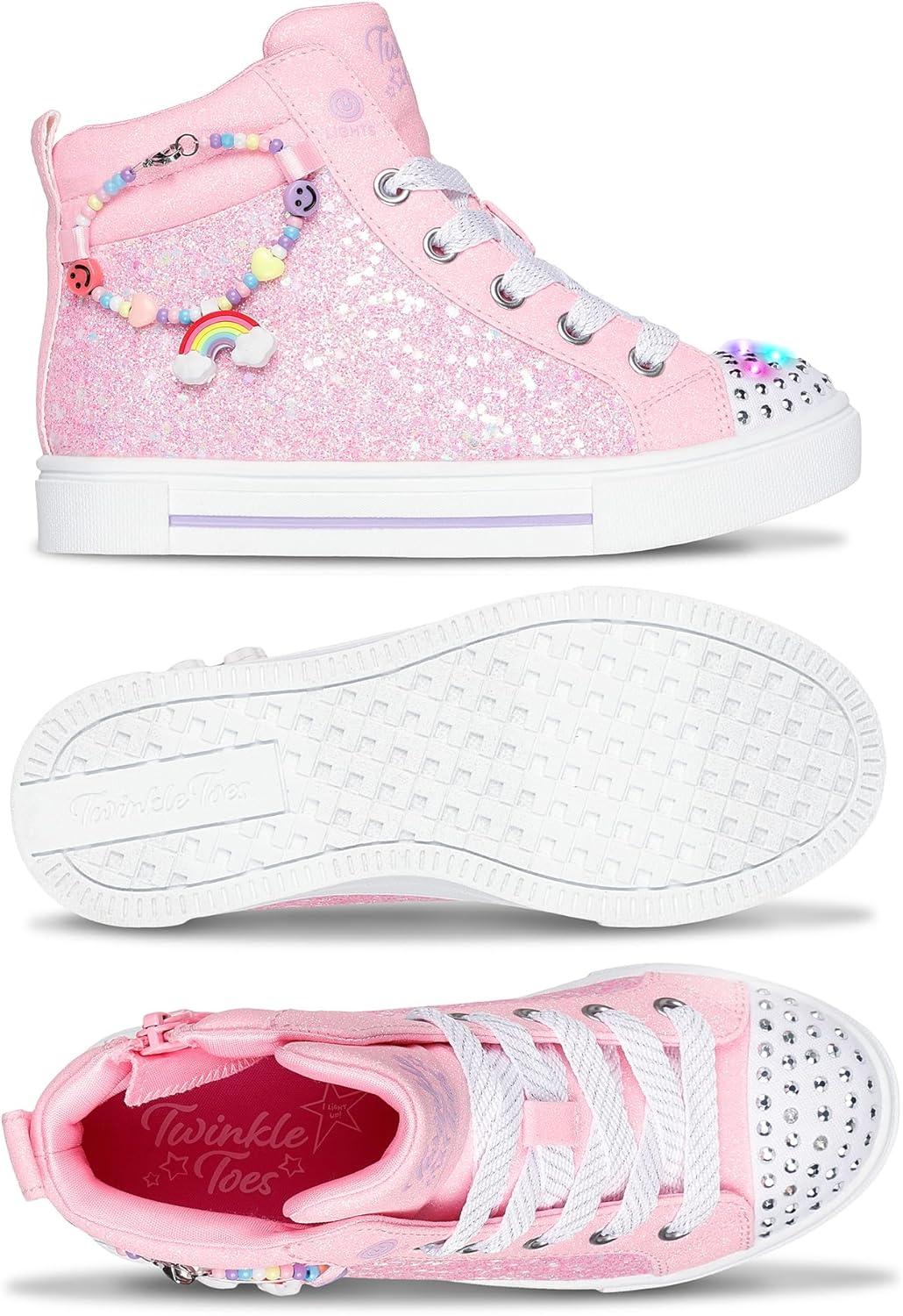 imageSkechers Girls Twinkle Sparks Charm BestiePink