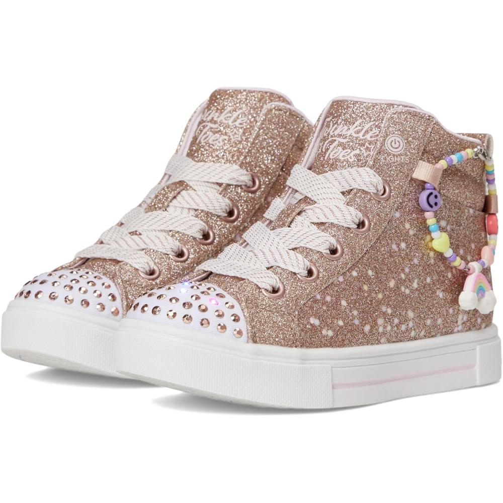 imageSkechers Girls Twinkle Sparks Charm BestieRose Gold