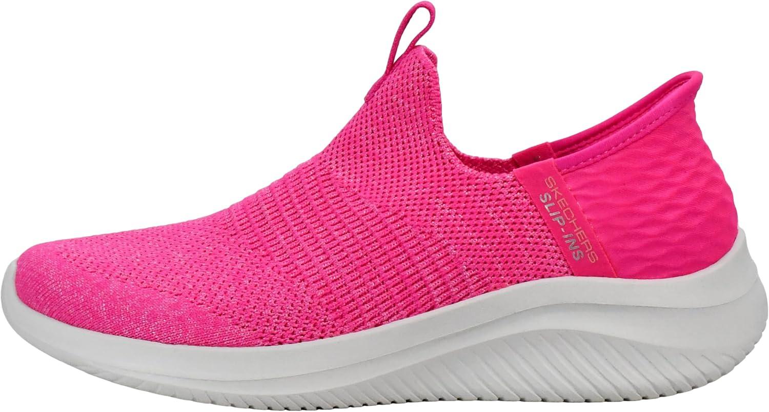 imageSkechers Womens Hands Free Slip Ins Ultra Flex 30 Smooth Step SneakerHot Pink