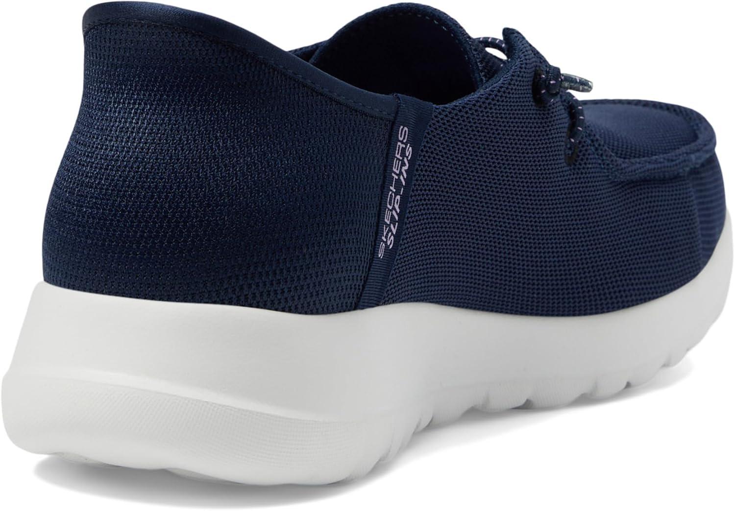 imageSkechers Womens Womens Hands Free Slipins Go Walk Joy Moc Toe Casual ShoeNavyLavender