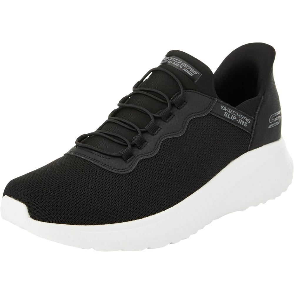imageSkechers Mens Bobs Squad Chaos Hands Free Slipins SneakersBlack