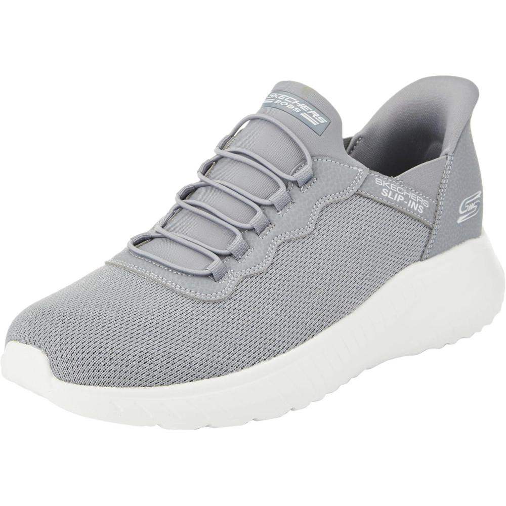 imageSkechers Mens Bobs Squad Chaos Hands Free Slipins SneakersGrey