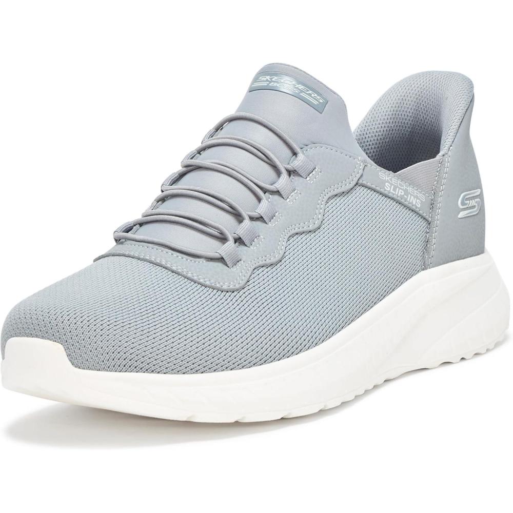 imageSkechers Mens Bobs Squad Chaos Hands Free Slipins SneakersGry